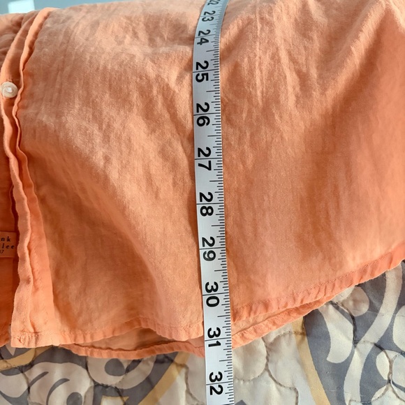 Frank & Eileen Luke Men’s Peach Longsleeve Lightweight Button Up, XXL - Picture 8 of 12
